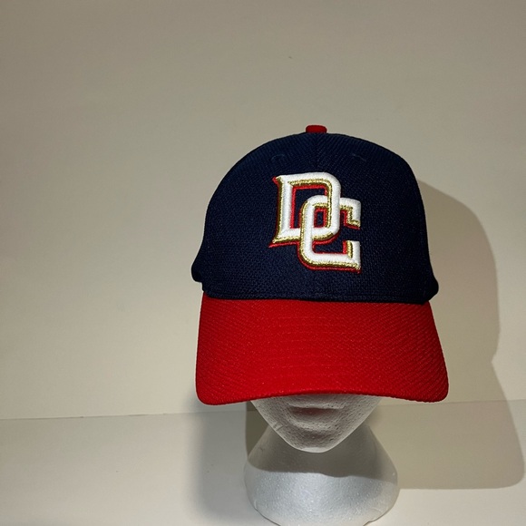 Washington Nationals MLB Baseball DC Logo New Era 39THIRTY Fitted Ball Cap Hat - Picture 7 of 8